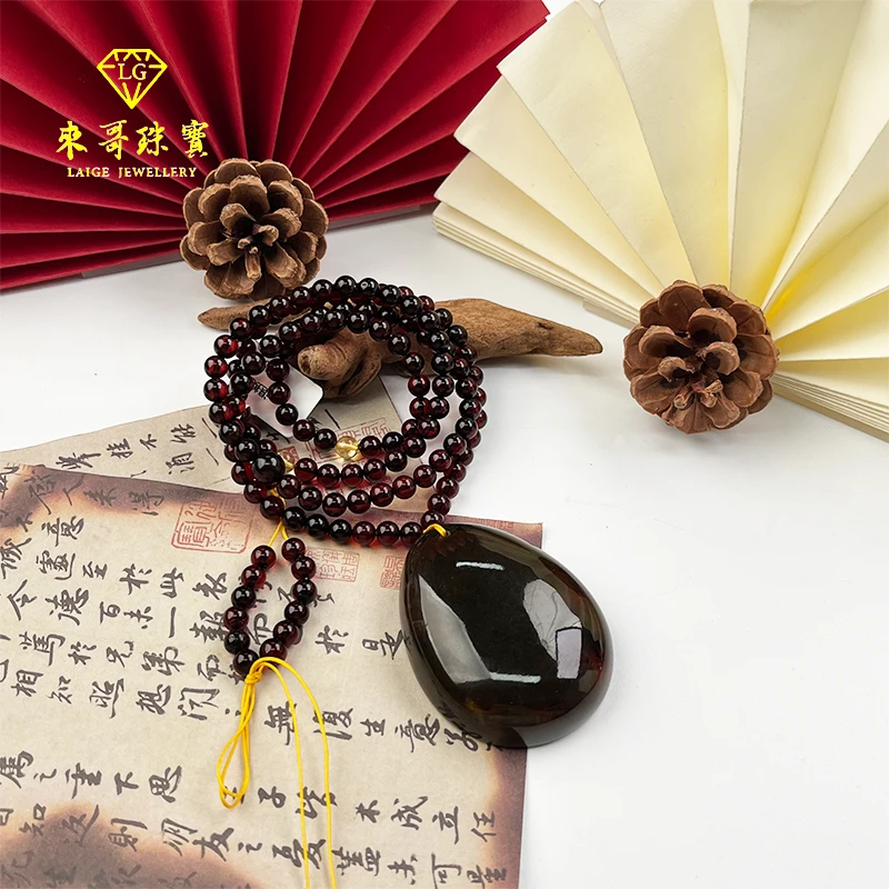 【来哥严选】血药珀大水滴吊坠