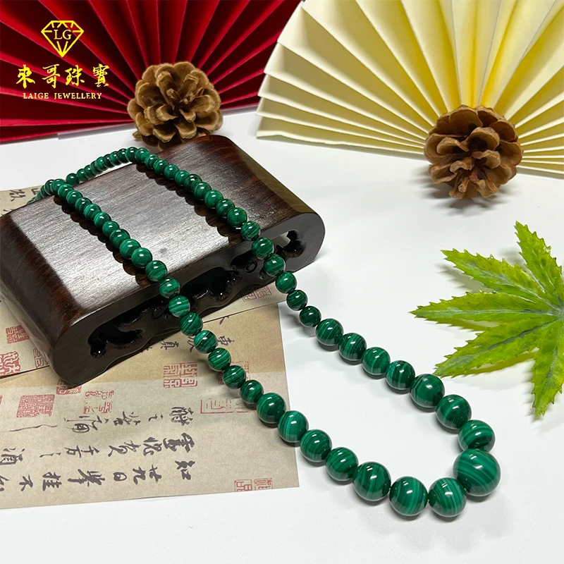 【来哥严选】天然原矿莺歌绿孔雀石精美时尚塔链多样性发其一