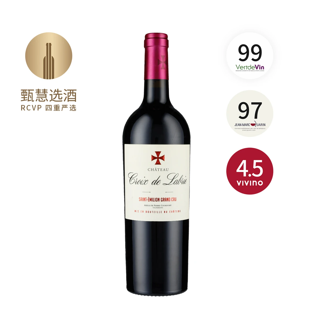 克罗斯酒庄干红葡萄酒2018 14.5%vol 750ml 法国 圣埃美隆