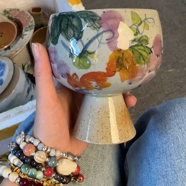 瓷片景德镇陶瓷手工手绘