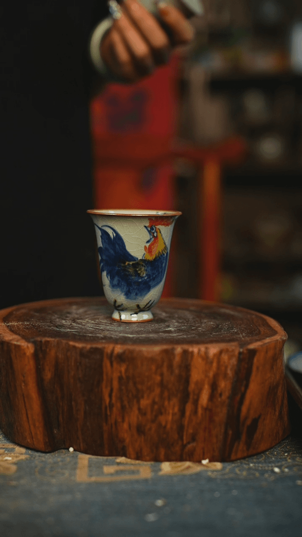 【闪购商品】瓷片手绘陶瓷，高温釉下彩