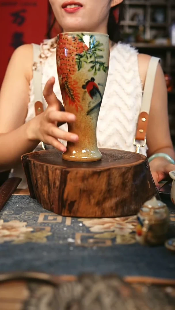 【闪购商品】瓷片手工手绘，高温釉下彩