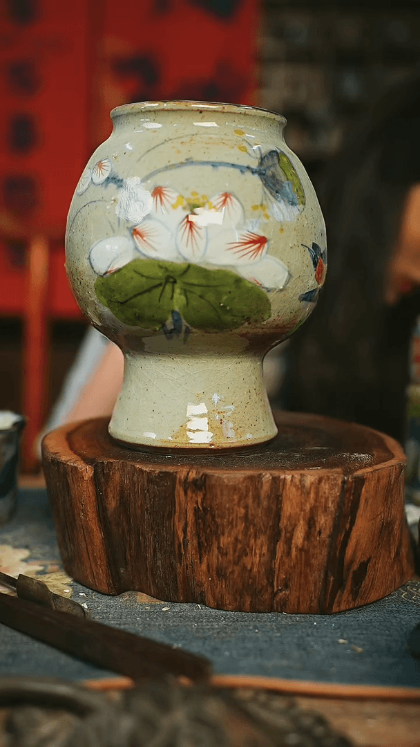 【闪购商品】瓷片手工手绘，高温釉下彩