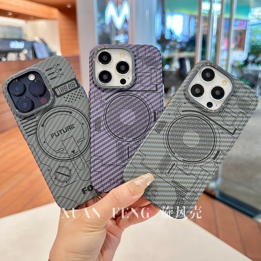 磁吸线路板科技适用于苹果16promax手机壳15PRO个性14Pro保护套壳