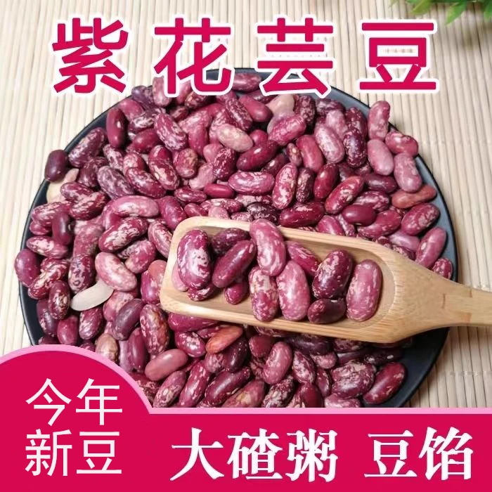 东北花豆紫花芸豆大芸豆奶花豆农家自产散装菜豆营养饱满豆米