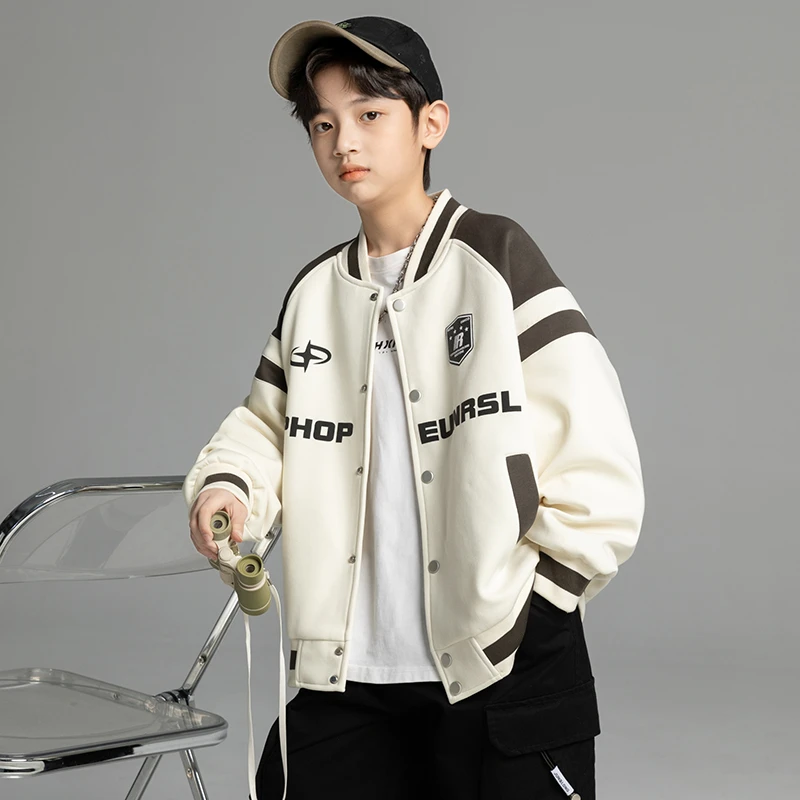 男童秋装外套2025新款秋季酷帅棒球服中大童儿童男孩春秋款运动潮