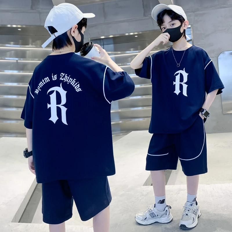 男童夏装运动套装2025新款中大童夏季炸街儿童帅气夏款薄款男孩潮