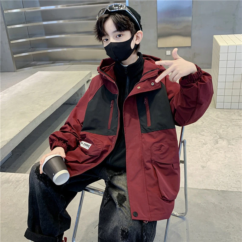 儿童装男童秋冬装外套2025新款中大童三合一可拆卸冬装男孩冲锋衣