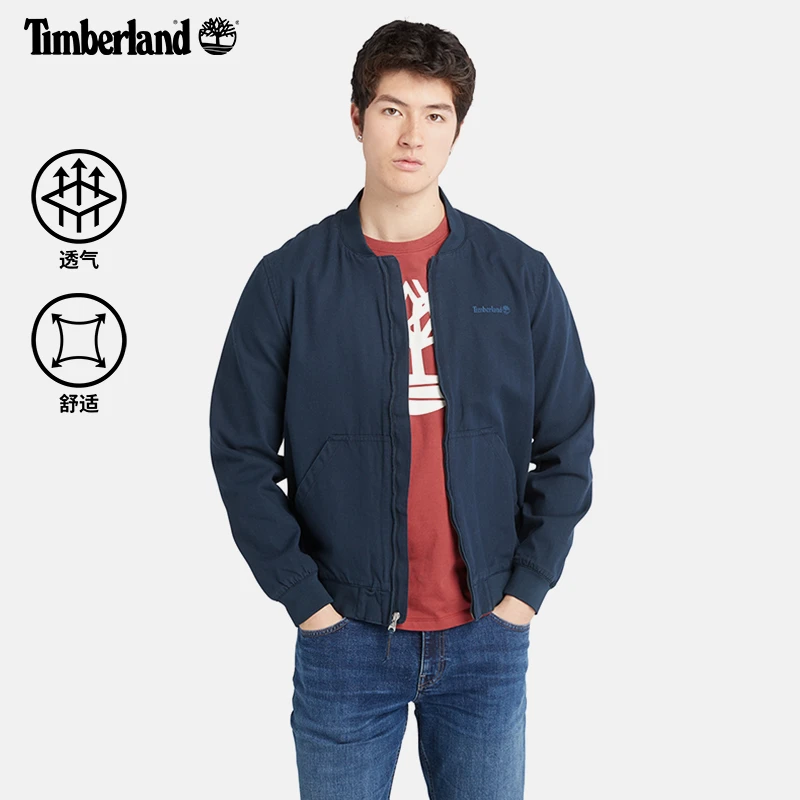 Timberland添柏岚官方男装飞行员夹克秋季户外休闲舒适外套|A6R1N