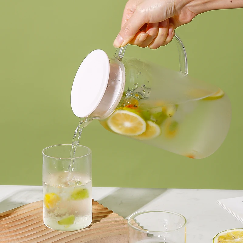 希乐扣一壶四杯高硼硅玻璃家用大容量水壶