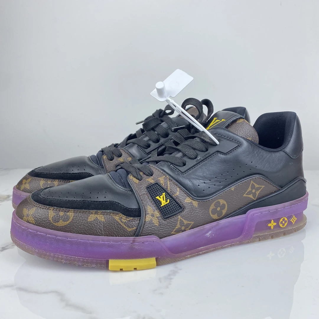 99新 LouisVuitton/路易威登 板鞋/10码/9新/毒14999/01355