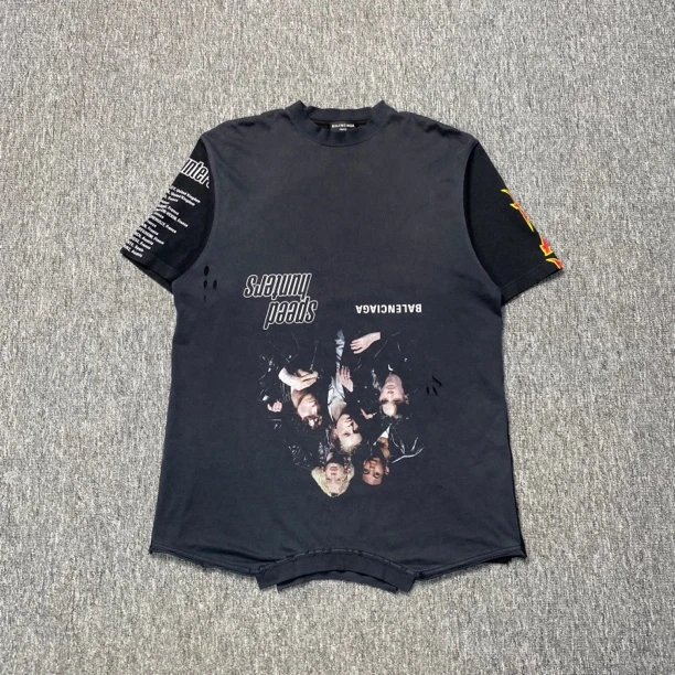 CQ Balenciaga SS22倒置设计短袖/1码/98新/毒3699/7932