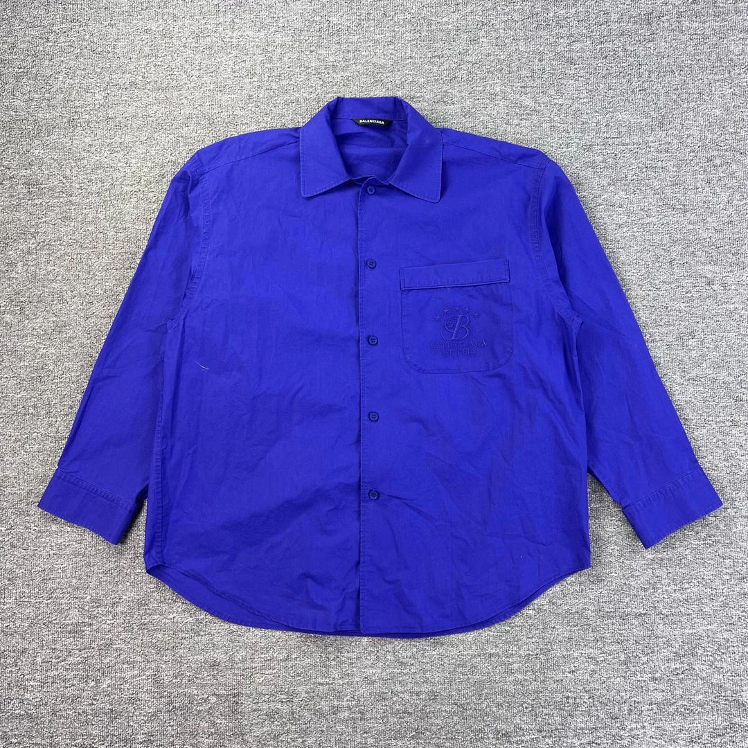 99新 Balenciaga/巴黎世家 CQBalenciaga蓝色衬衫/37码/99新/1146