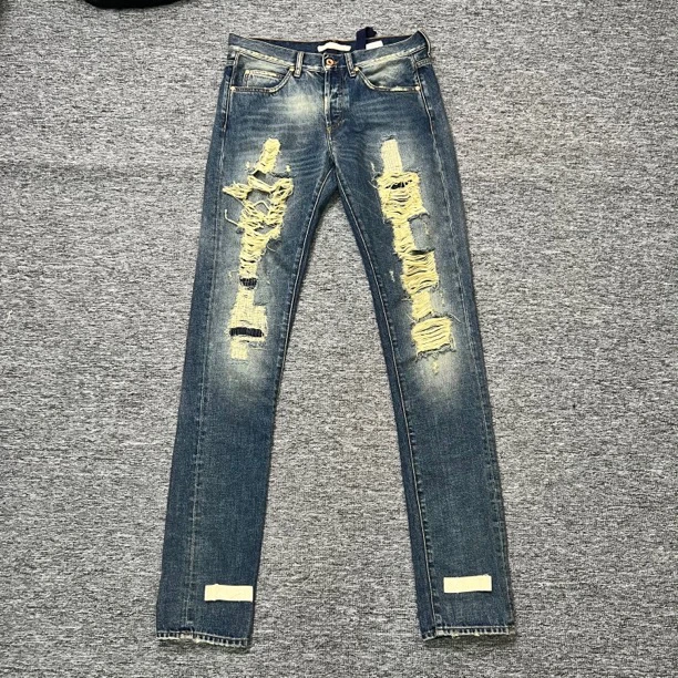 95新 OFF-WHITE CD牛仔裤/30码/95新/印花轻微开裂/001697