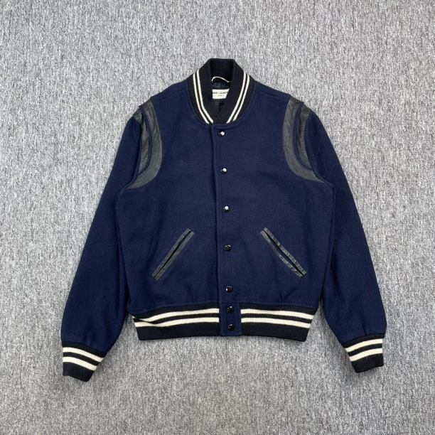 JS SAINT LAURENT藏青色夹克/46码/98新/公价21263/6428