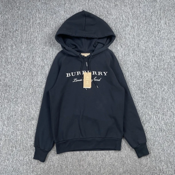 JS Burberry黑色刺绣加绒卫衣/XS码/全新带吊/公价6500/6429