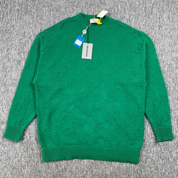 Balenciaga绿色圆领毛衣/XS码/全新带吊/6434