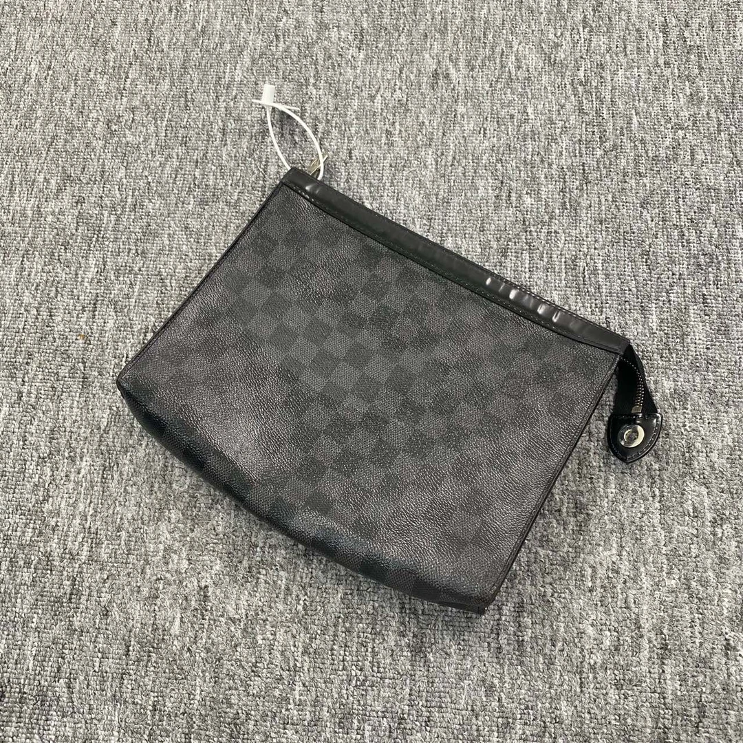 95新 LouisVuitton/路易威登 棋盘格手拿包/95新/轻微染色/01245
