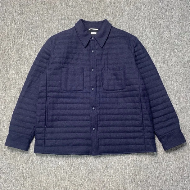 CQ Thom Browne SS22海军蓝羊毛棉服/4码/99新/公价11430/000367