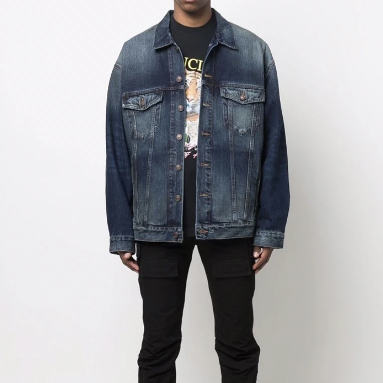 CQ Balenciaga刺绣牛仔外套/2码/99新/毒4239/16616