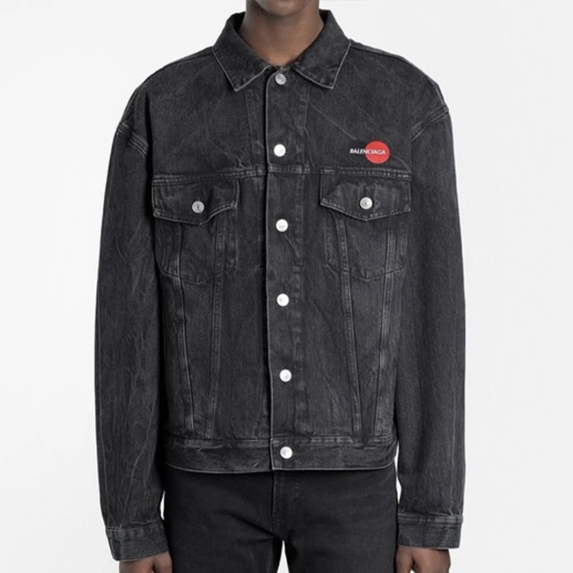 CQ Balenciaga万事达刺绣牛仔夹克/48码/99新/公价11400/51494