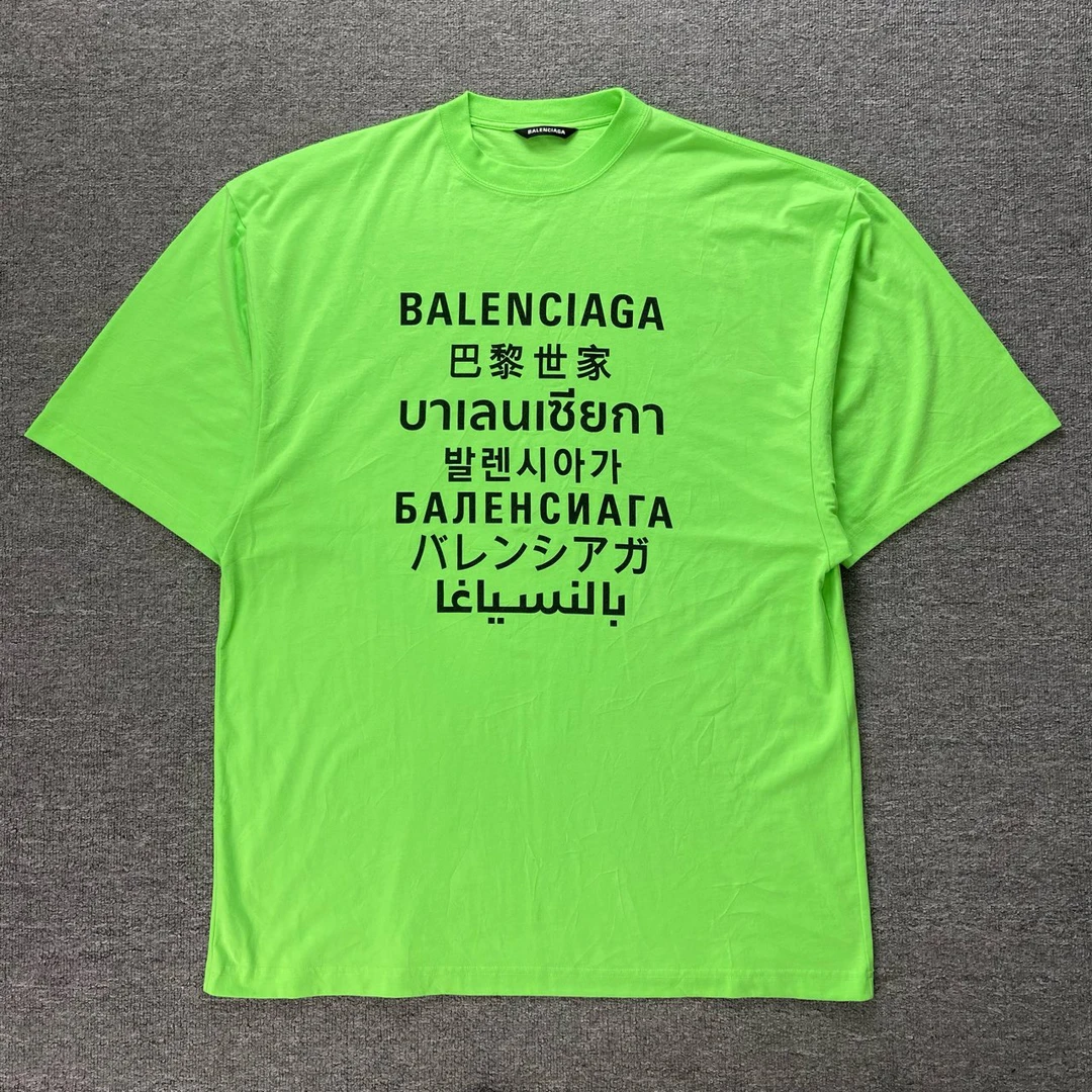 CD Balenciaga七国语言印花圆领短袖/S码/99新/公价4020/52427