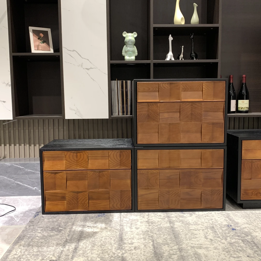 【听音卡门柜】储物柜装饰柜边柜斗柜床头柜玄关柜全实木客厅收纳柜