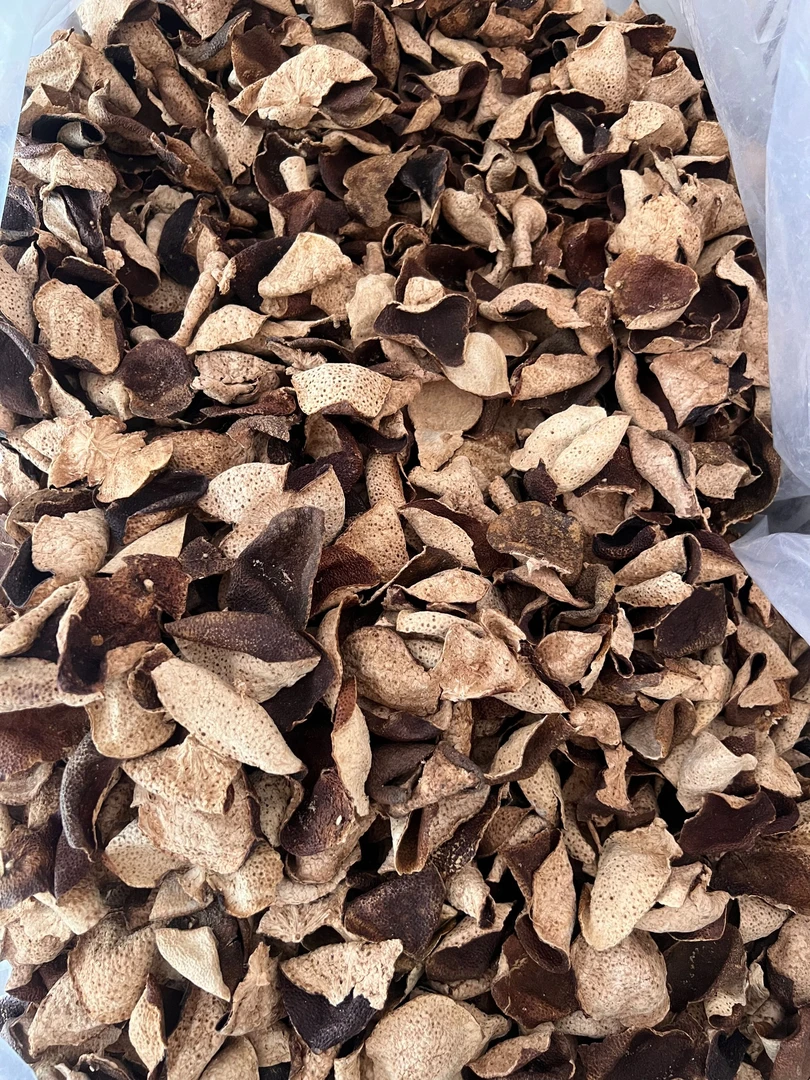 2018新会天马大红断皮自然生晒干仓存储