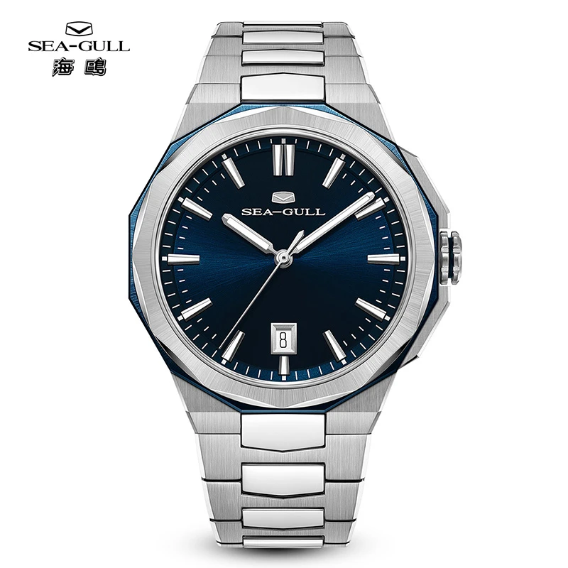 【官方自营】海鸥表 钢王18机芯男款纤薄经典商务自动机械腕表1140