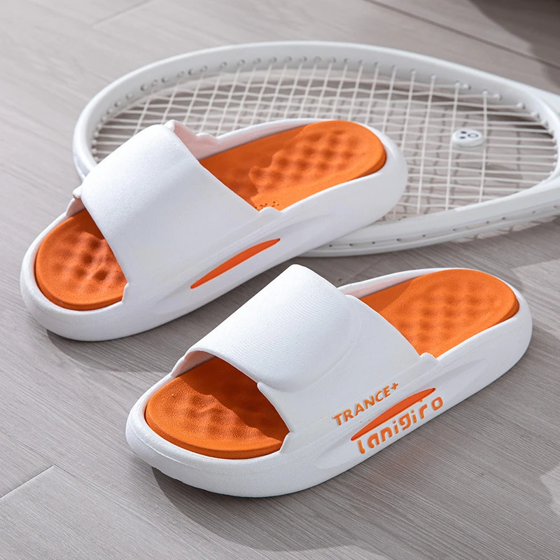 踩屎感运动拖鞋夏季户外沙滩拖鞋防滑情侣篮球一字拖凉拖鞋防臭