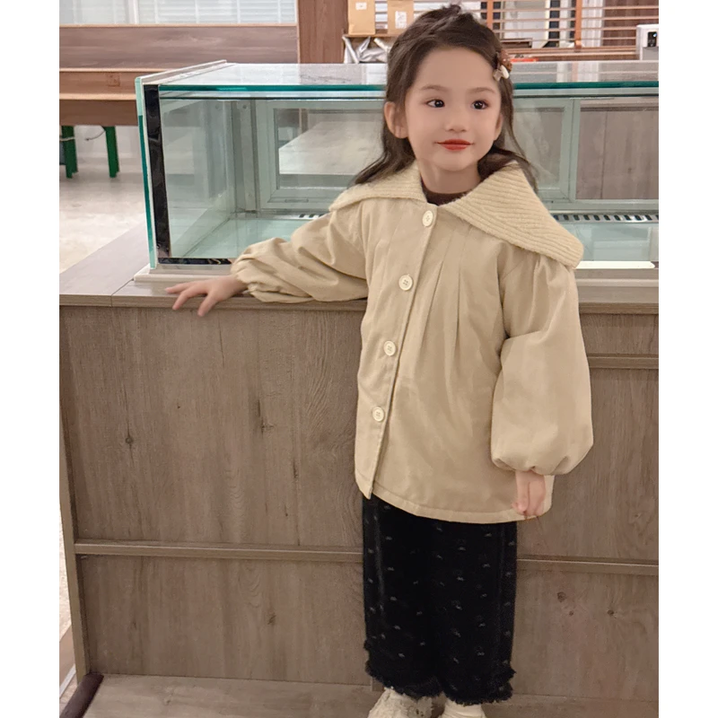 【元霜】WWLL定制女宝宝秋冬装女童加厚外套风衣外套洋气韩版