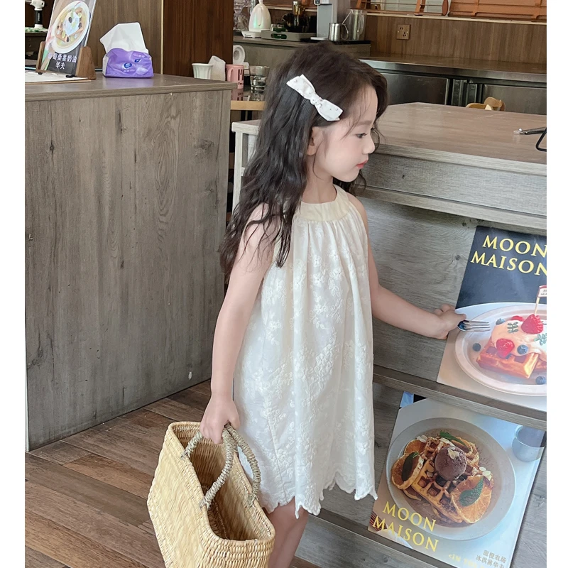 【曼婷】WWLL定制夏季女宝宝棉布连衣裙女童夏季无袖吊带裙