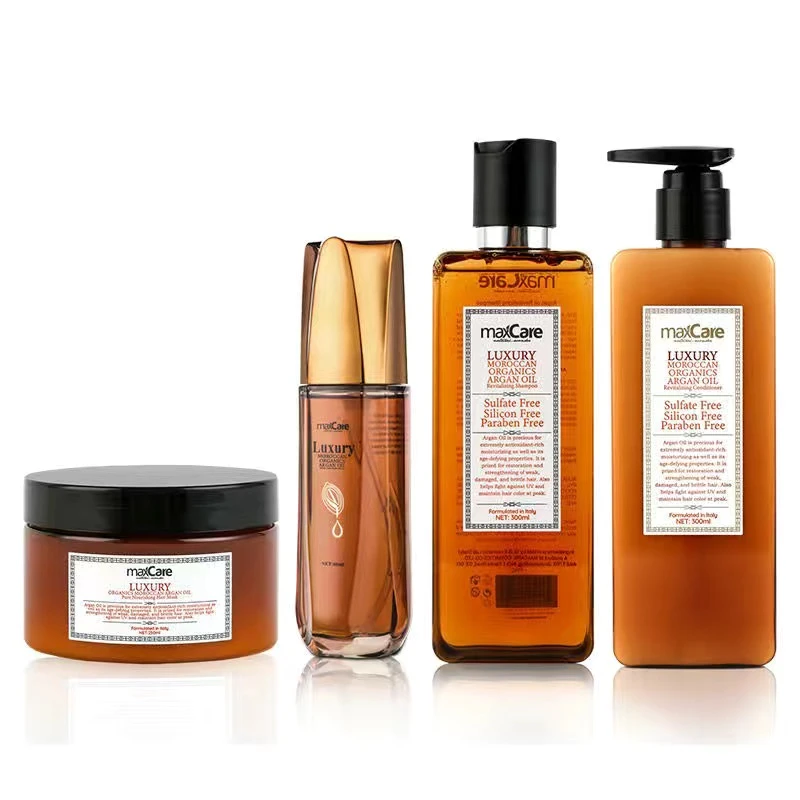 【官方正品4件套】洗发水护发素魅丝珈意大利轻奢发膜精油装柔顺