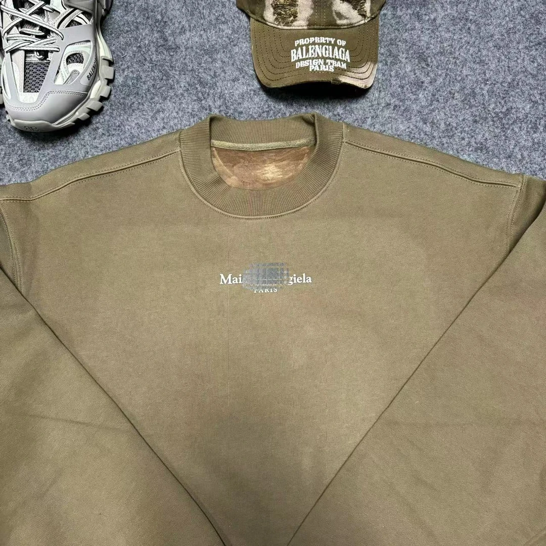 （1马拉前字母）小众设计师男女情侣同款加厚马拉圆领卫衣