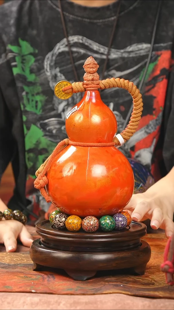 【闪购商品】YA405漆艺酒葫芦（不包手串及旋转底座