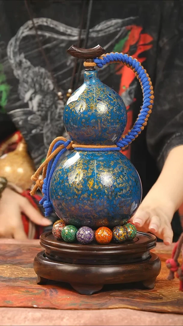 【闪购商品】YA176漆艺酒葫芦-不包手串及旋转底座