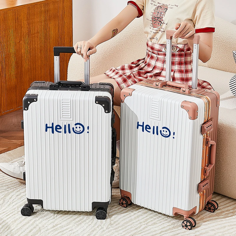 新款ins风涂鸦行李轻便旅行潮通用拉杆箱密码箱高颜值超厚旅行箱