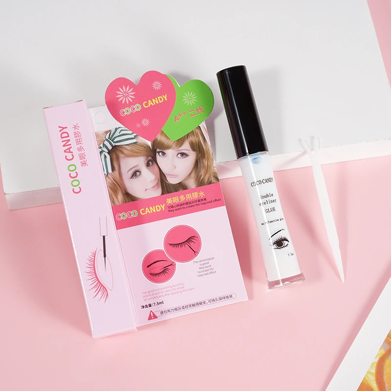 cococandy假睫毛胶水防过敏持久超粘无刺激速干透明黏贴沾正品