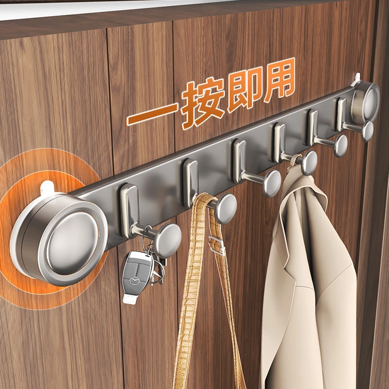 门后强力粘胶挂钩免打孔强力承重置物架钩子入户门挂衣架收纳储物