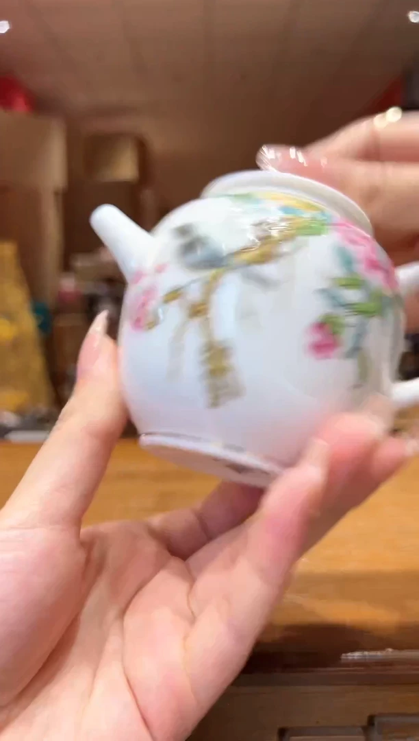 【闪购商品】喜上眉梢羊脂玉茶壶