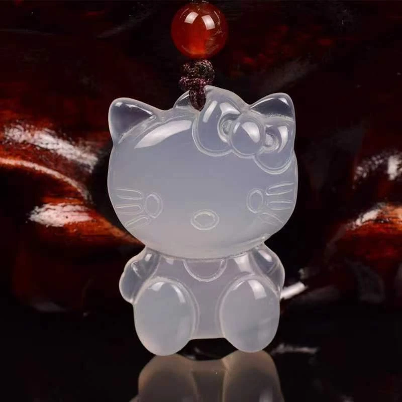 天然玛瑙玉髓吊坠卡通款