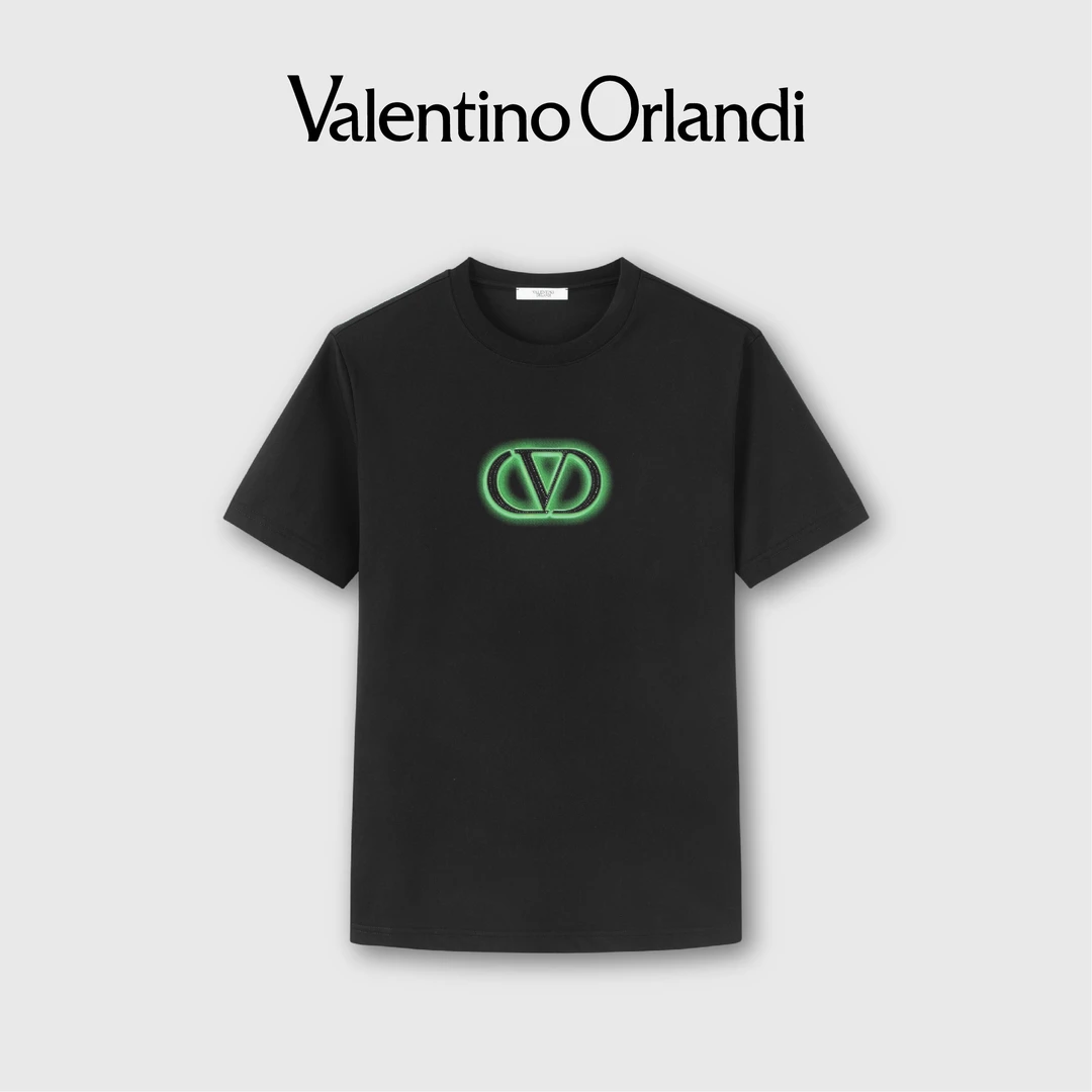 华伦天奴.奥兰迪夏季男士休闲圆领立体百搭短袖1VT232485