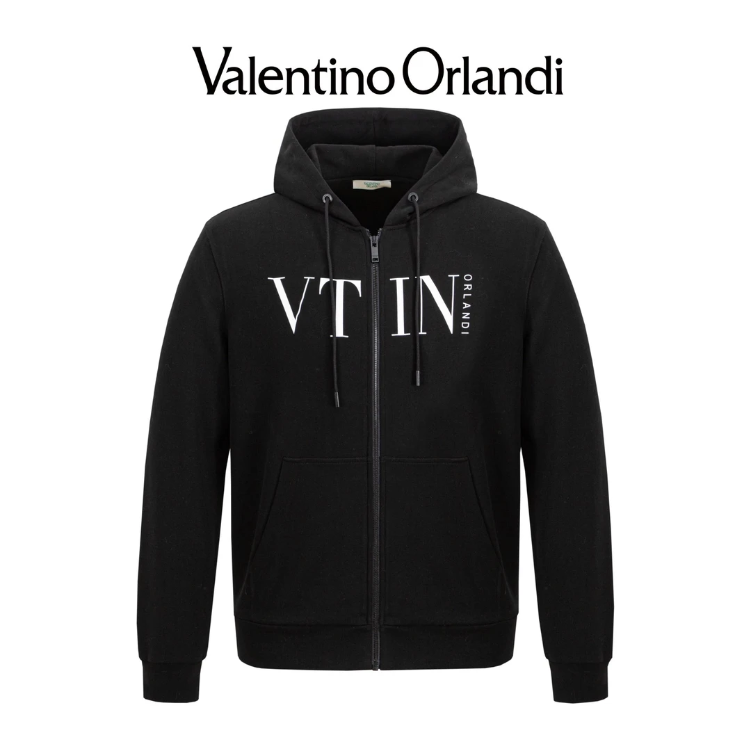 华伦天奴.奥兰迪新款男士拉链连帽时尚印花秋冬卫衣1VM256314