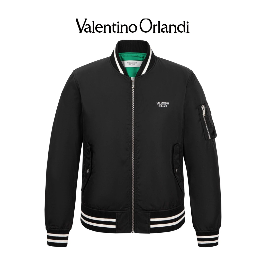 华伦天奴.奥兰迪新春棒球领夹克外套男上衣1VJ156407