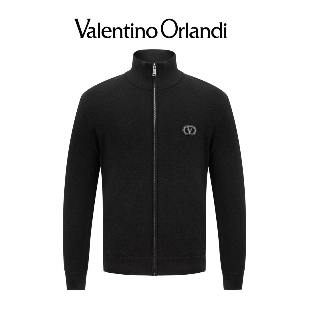 华伦天奴.奥兰迪秋冬绵羊毛拉链开衫外套1VM359490