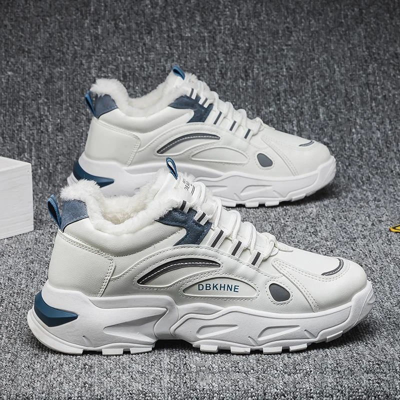 2024春季新款休闲运动老爹潮鞋潮流增高男鞋百搭加绒保暖棉鞋板鞋