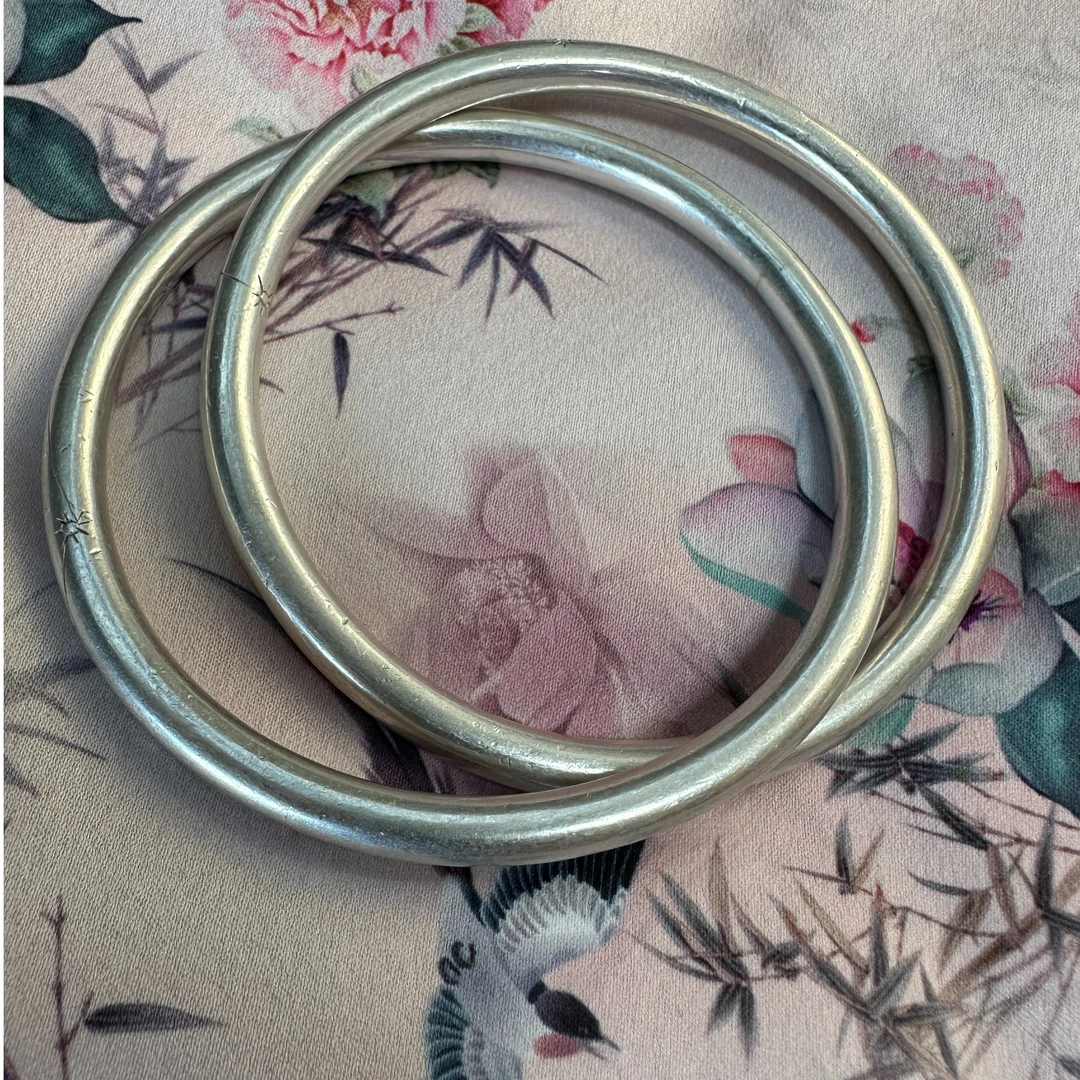 足银手镯 乾坤圈阴阳镯足银纯手工制作北斗九星南斗六星古法通用