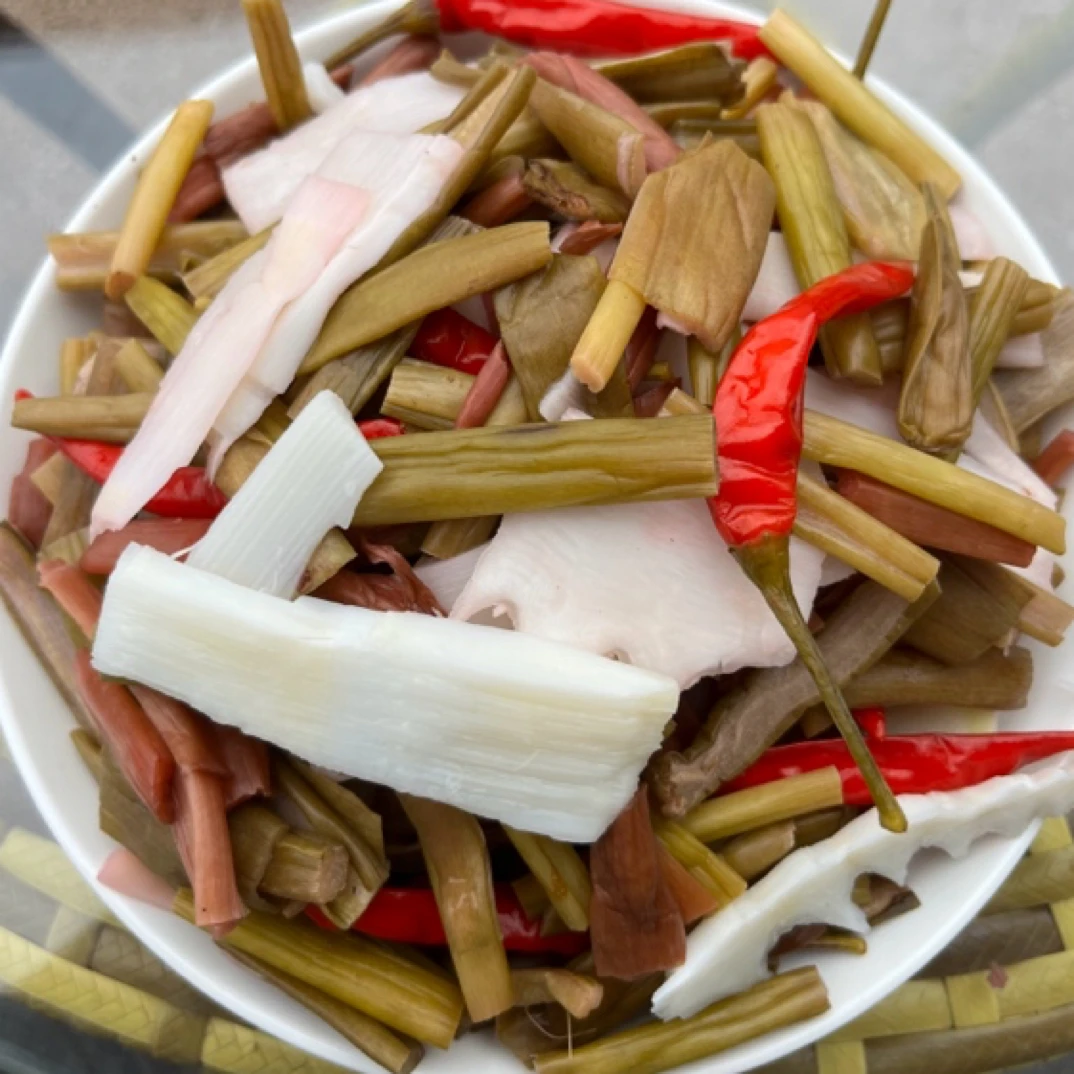广西酸芋苗炒菜禾苗酸家常菜专用酸芋梗传统美食天然新鲜腌制