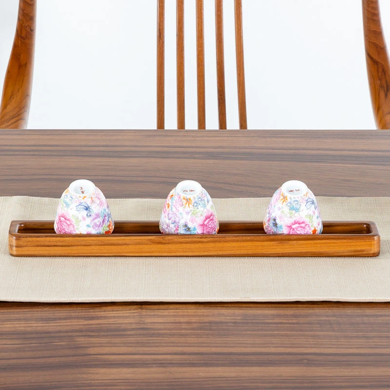 缅甸柚木21-39长茶杯架