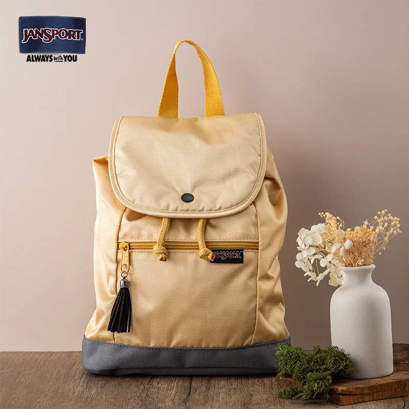 jansport迷你翻盖书包休闲户外时尚百搭复古简约双肩背轻 T69J0TR
